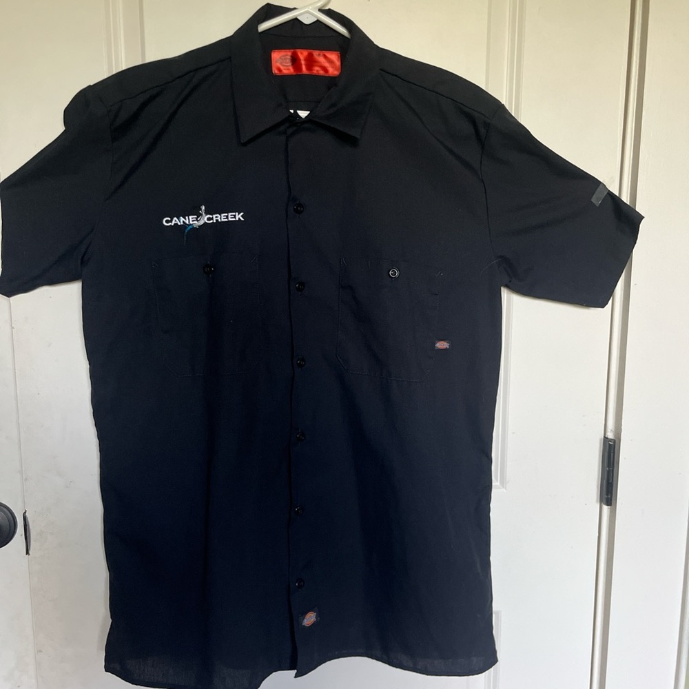 Dickies Black Casual Button Down Shirt Durable Workwear